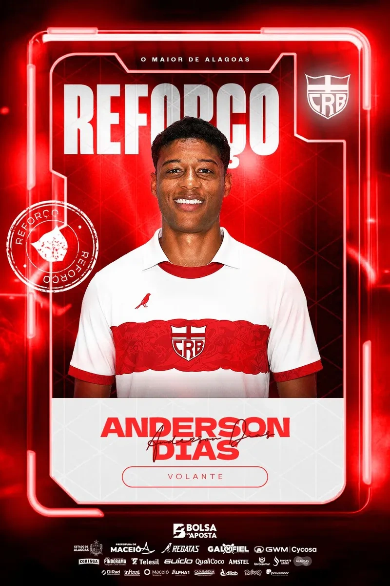 CRB anuncia Anderson Dias como reforço para sequência da Série B