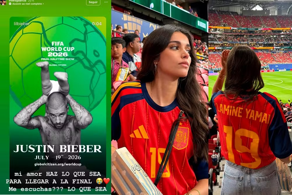 Namorada de Lamine Yamal faz apelo após anúncio de Justin Bieber na final da Copa