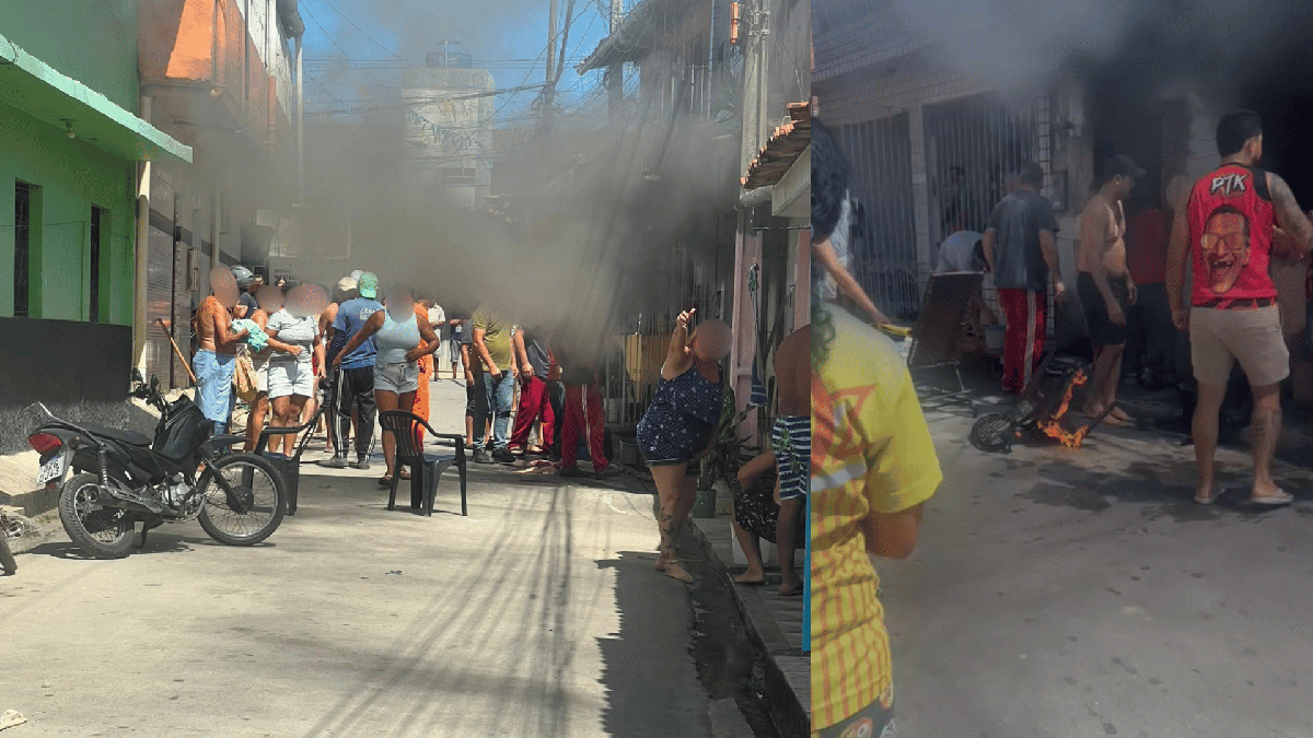 Vazamento de gás provoca incêndio em casa no Jacintinho e deixa três pessoas feridas