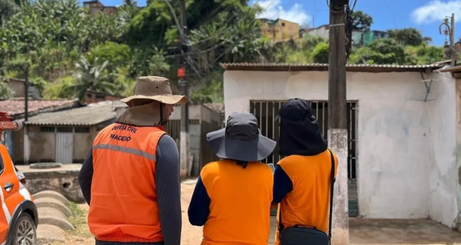 Defesa Civil mapeia possíveis novas áreas de risco em Maceió