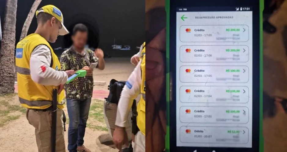 Homem é preso após usar cartão perdido para fazer compras na Ponta Verde