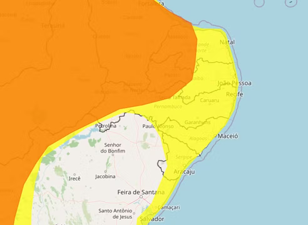ALERTA EM ALAGOAS: TODOS OS MUNICÍPIOS PODEM SER ATINGIDOS POR CHUVAS INTENSAS